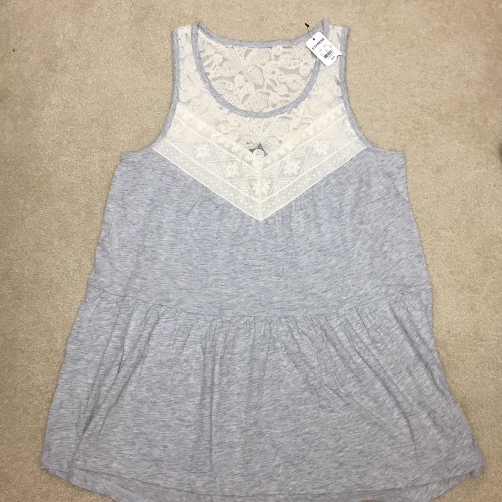 express lace tank top